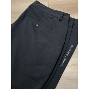 Under Armour Men's Black Performance Golf Pant 38x30 Stretch Polyester